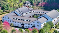 Aerial View of Traditional Asian Architecture