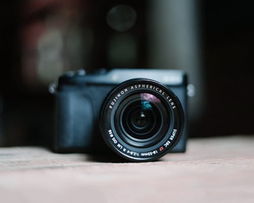 Free Close-Up Photo Of Black Camera Stock Photo
