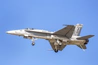US Navy F/A-18C Hornet Aircraft in Flight