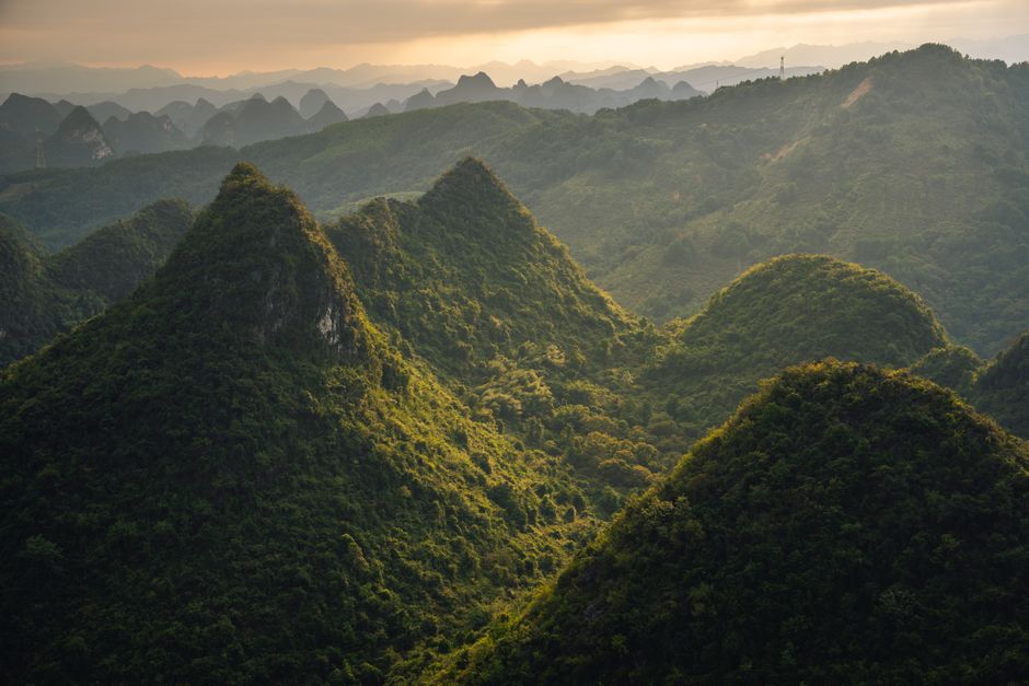 Vélo de montagne sur les sentiers de Guilin Forest Park