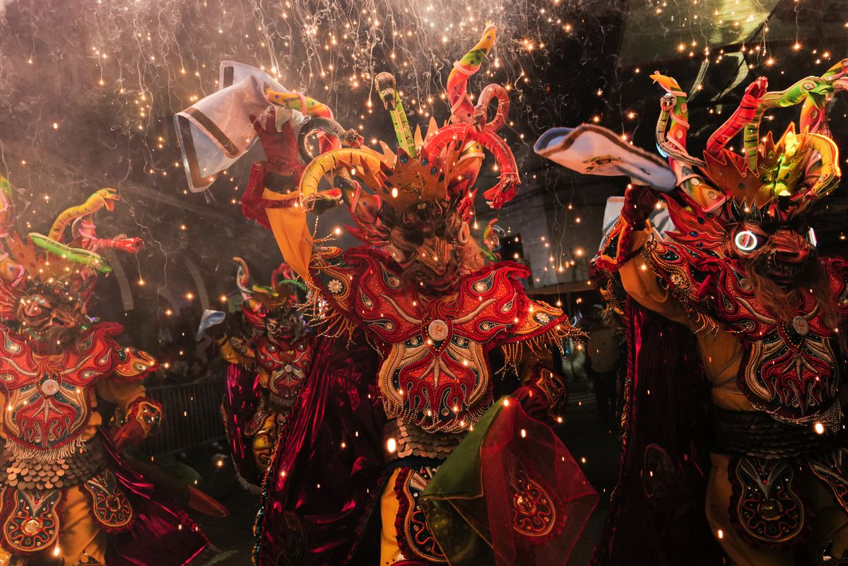 From Alasita's miniatures in January to the Diablada of Oruro Carnival and the thunder of Gran Poder, Bolivia's festival year is one of South America's richest. Here is when and where to catch each one.