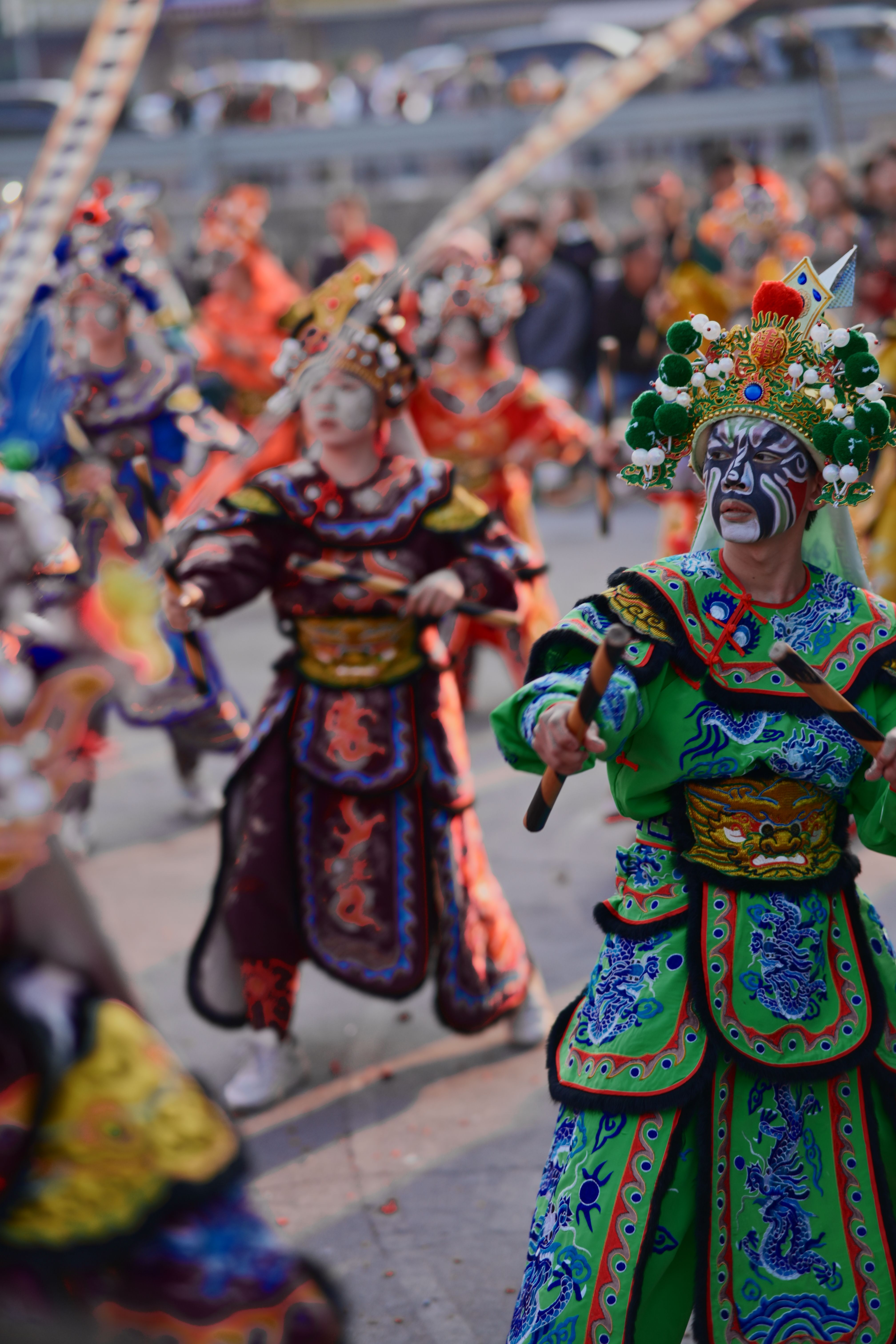 Vibrant Traditional Chinese Festival Parade · Free Stock Photo