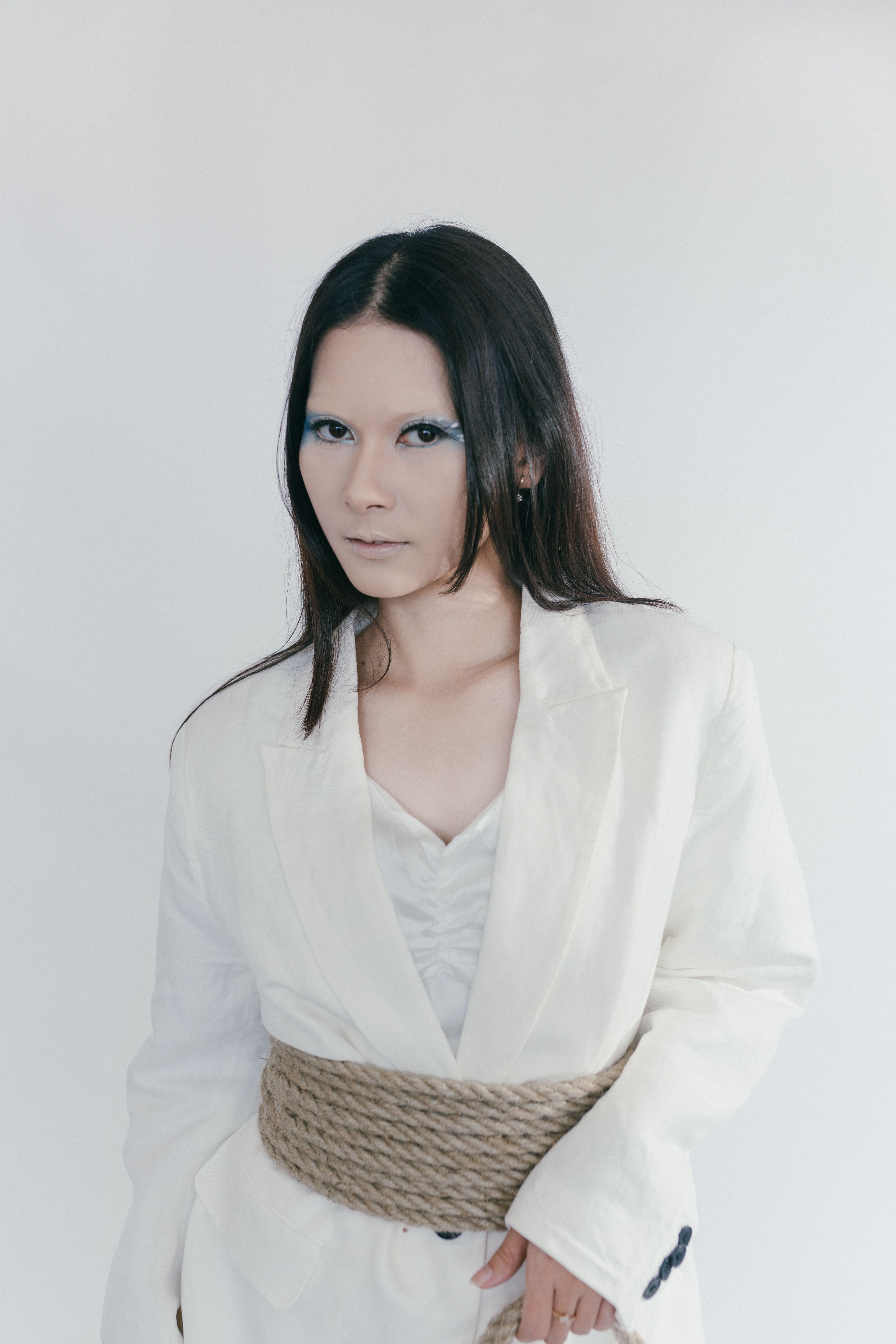 Fashion Portrait of Woman in White Outfit · Free Stock Photo