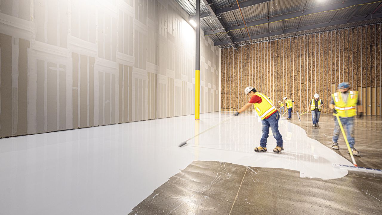 Epoxy Coating flooring in a real home