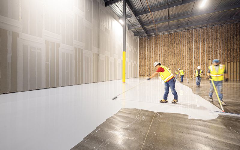 Epoxy Coating flooring in a real home