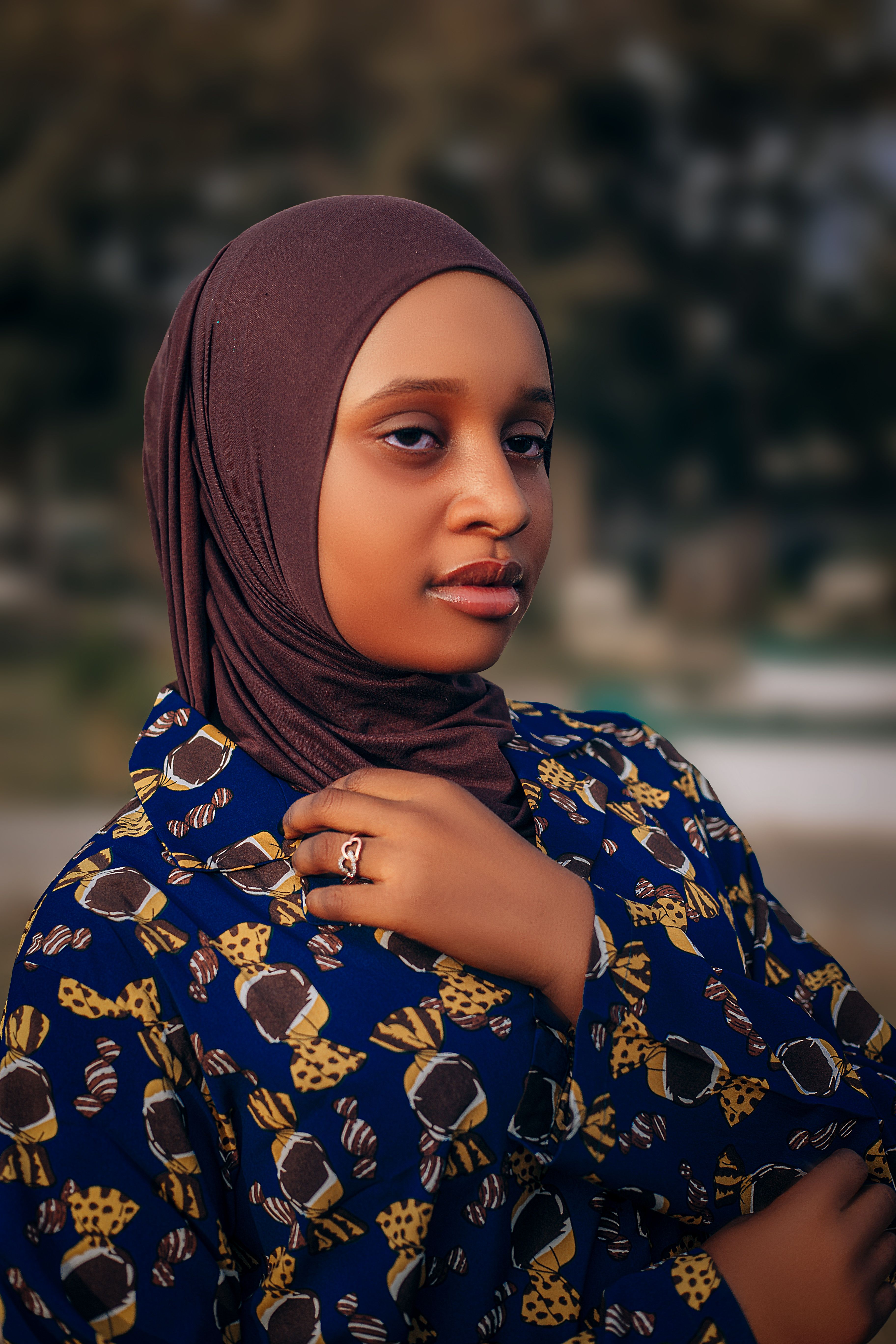 Portrait of Young Woman in Hijab Outdoors · Free Stock Photo