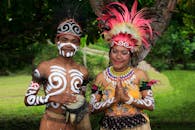 Papua New Guinea Traditional Ceremony Portrait