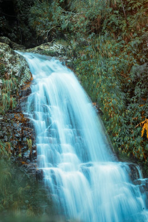Time-Lapse Photo of Waterfalls