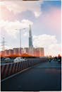 Landmark 81 Overlooking Ho Chi Minh City Roadway