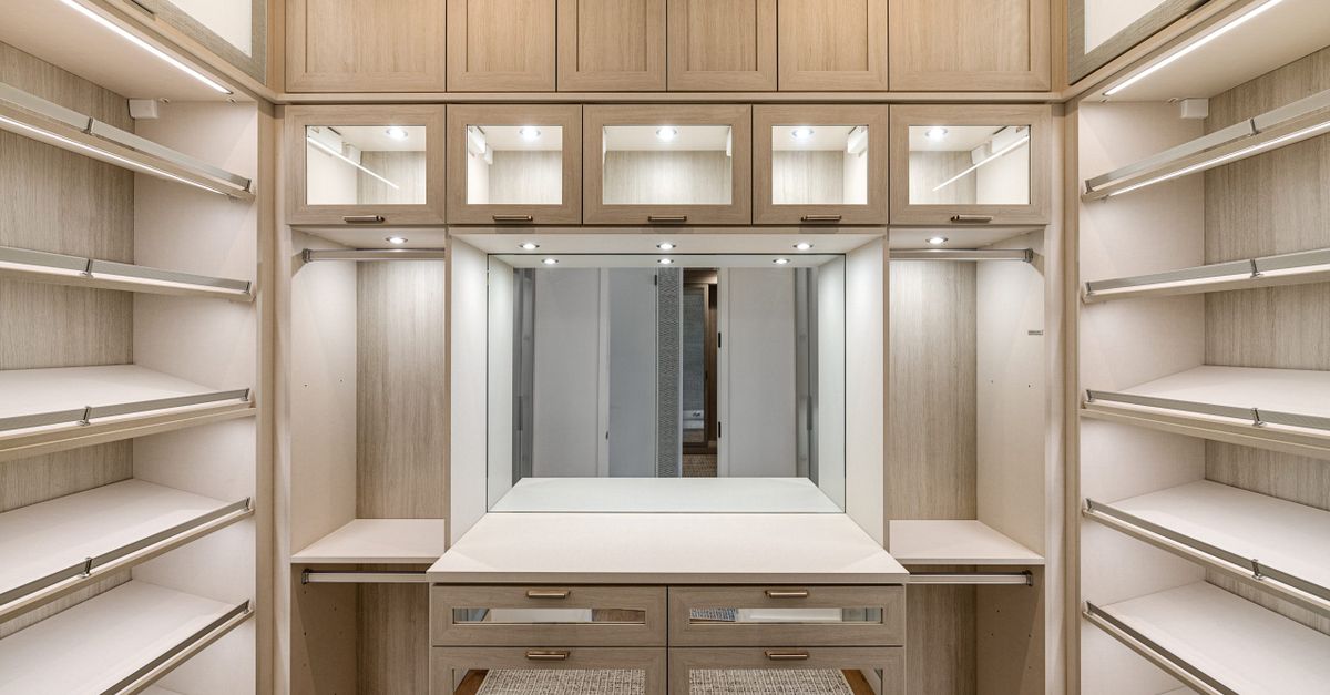 Modern Minimalist Walk-In Closet Interior Design · Free Stock Photo
