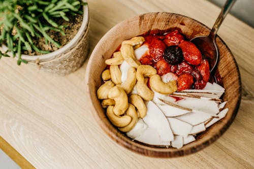 Gratis lagerfoto af acai skål, bær, bord