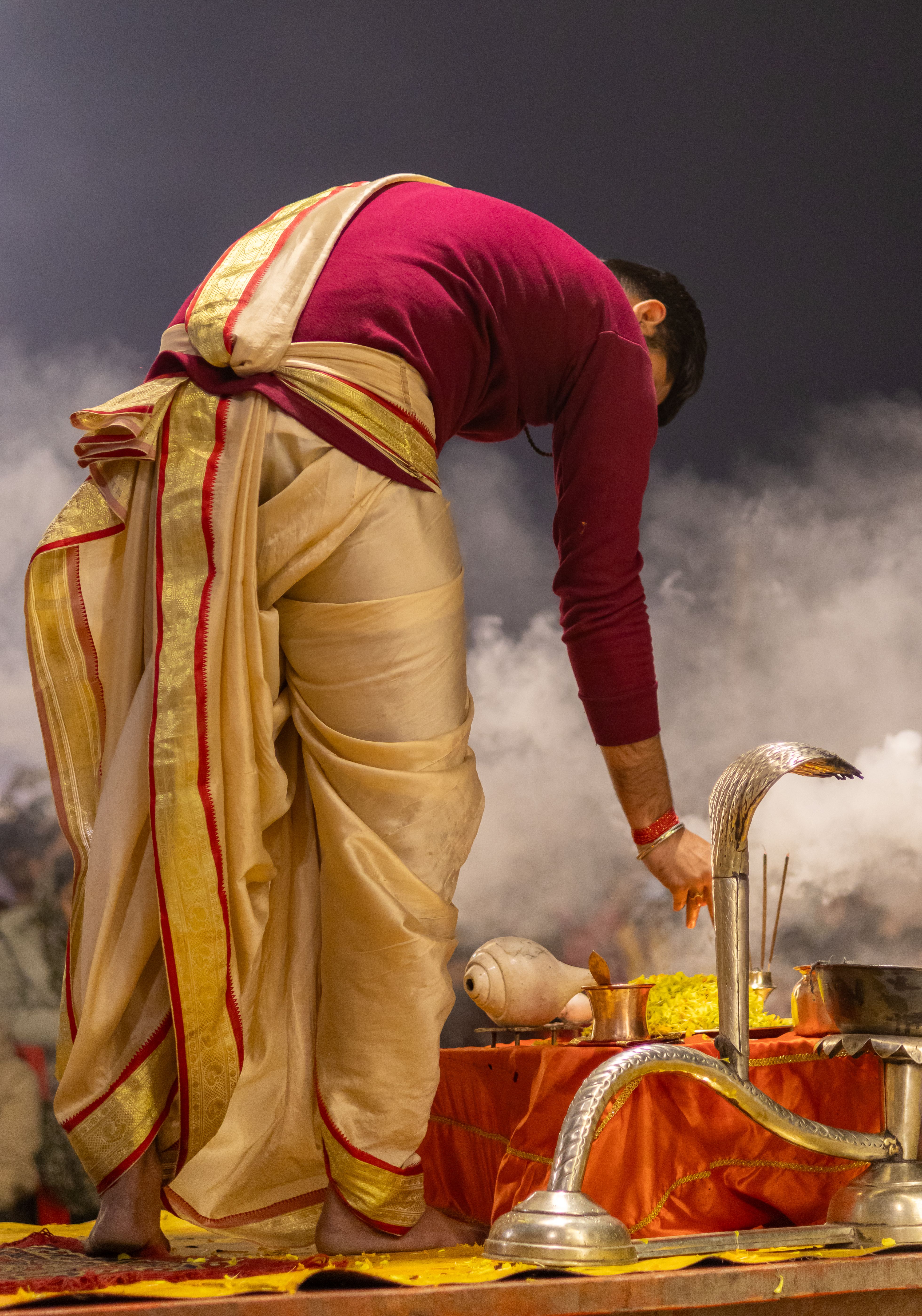 Traditional Indian Ritual Ceremony at Night · Free Stock Photo
