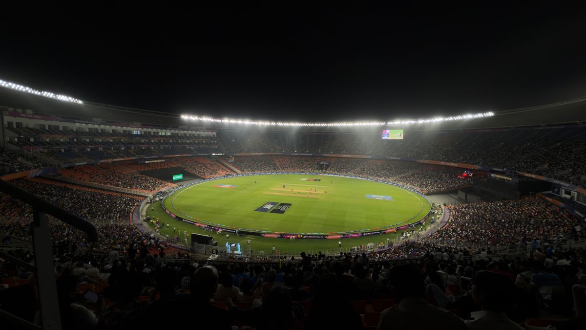Stadium under lights