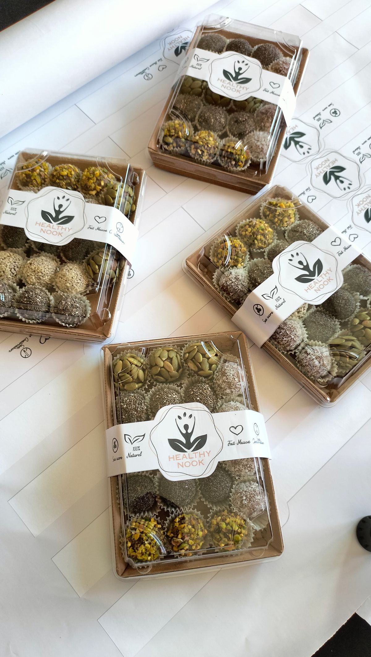Branded corporate gift boxes of treats