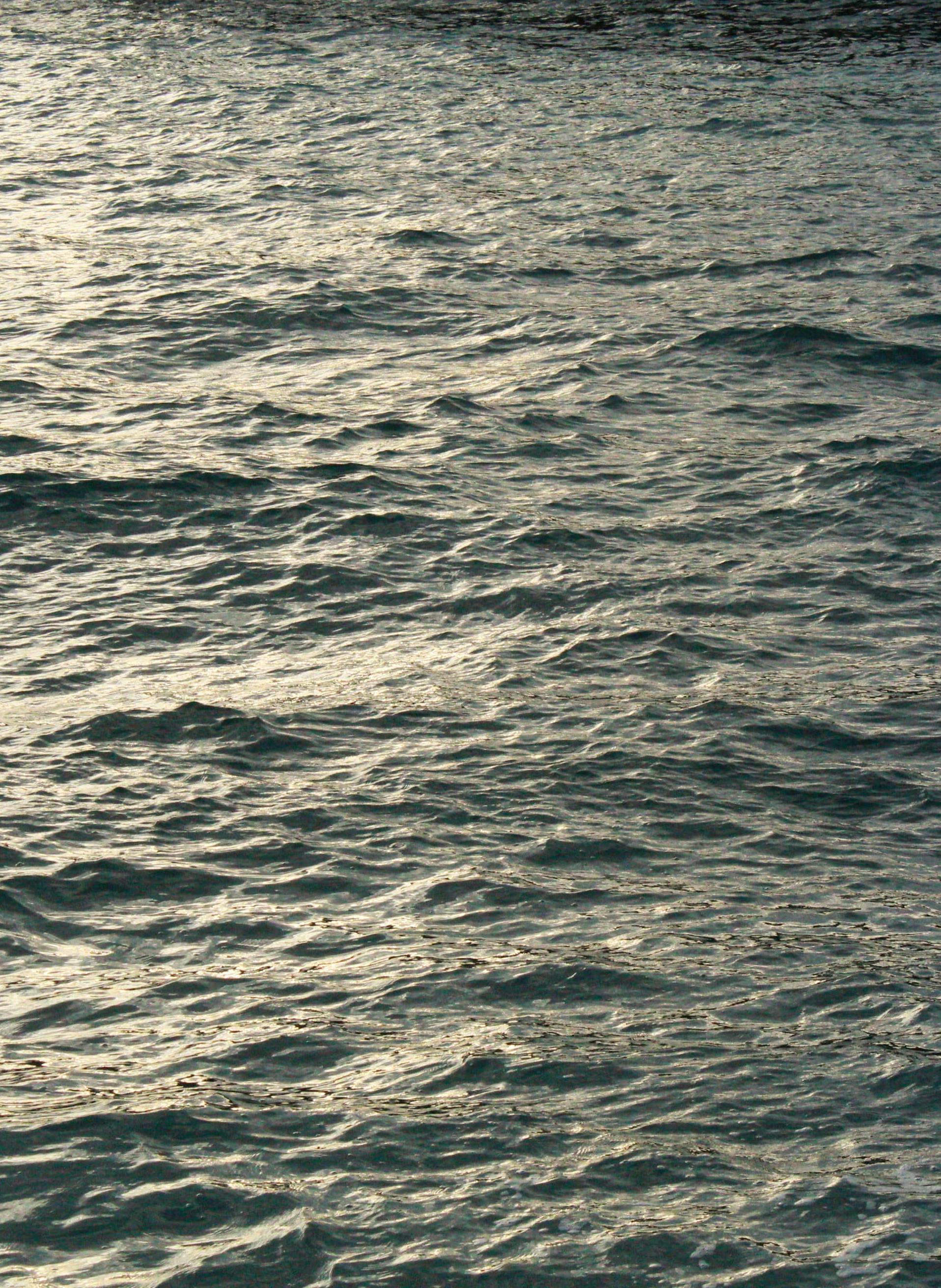 grátis Ondas tranquilas do oceano cintilando sob a suave luz do crepúsculo, exalando calma e serenidade. Foto profissional