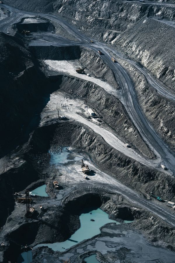 Open-pit mining operation