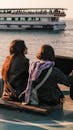 Two Women Enjoying River Ferry Ride