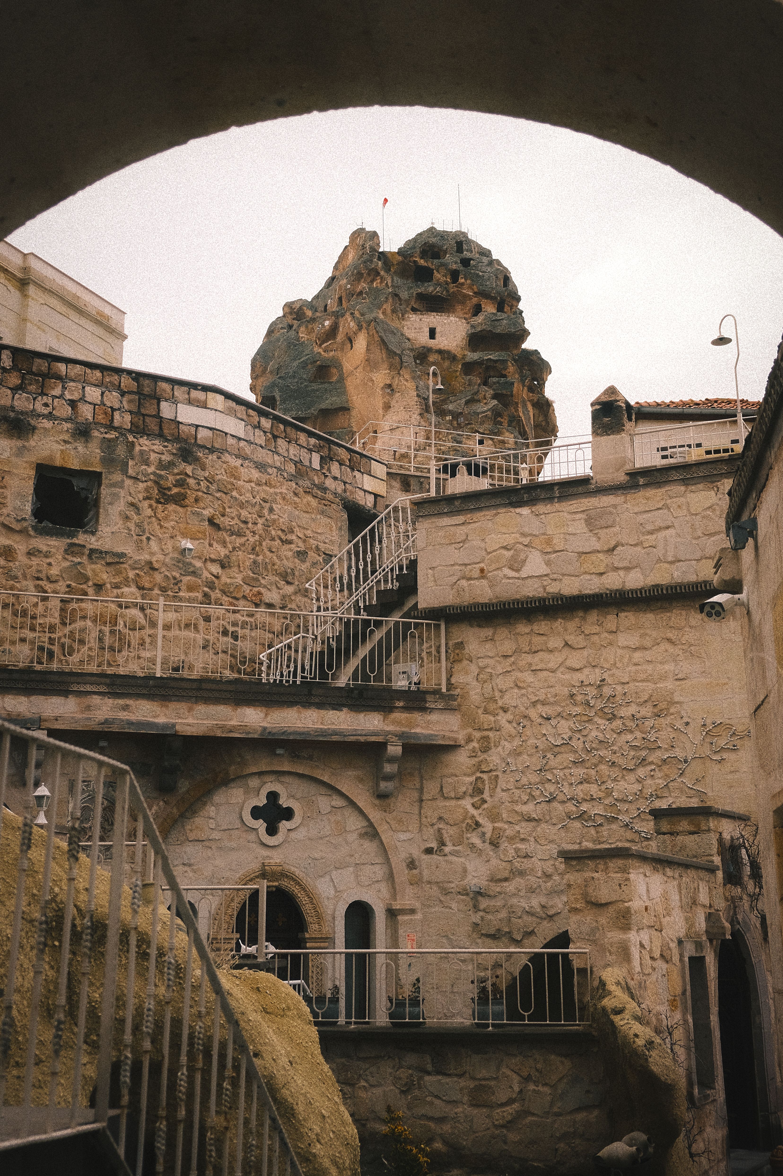 Uçhisar village and cave dwellings