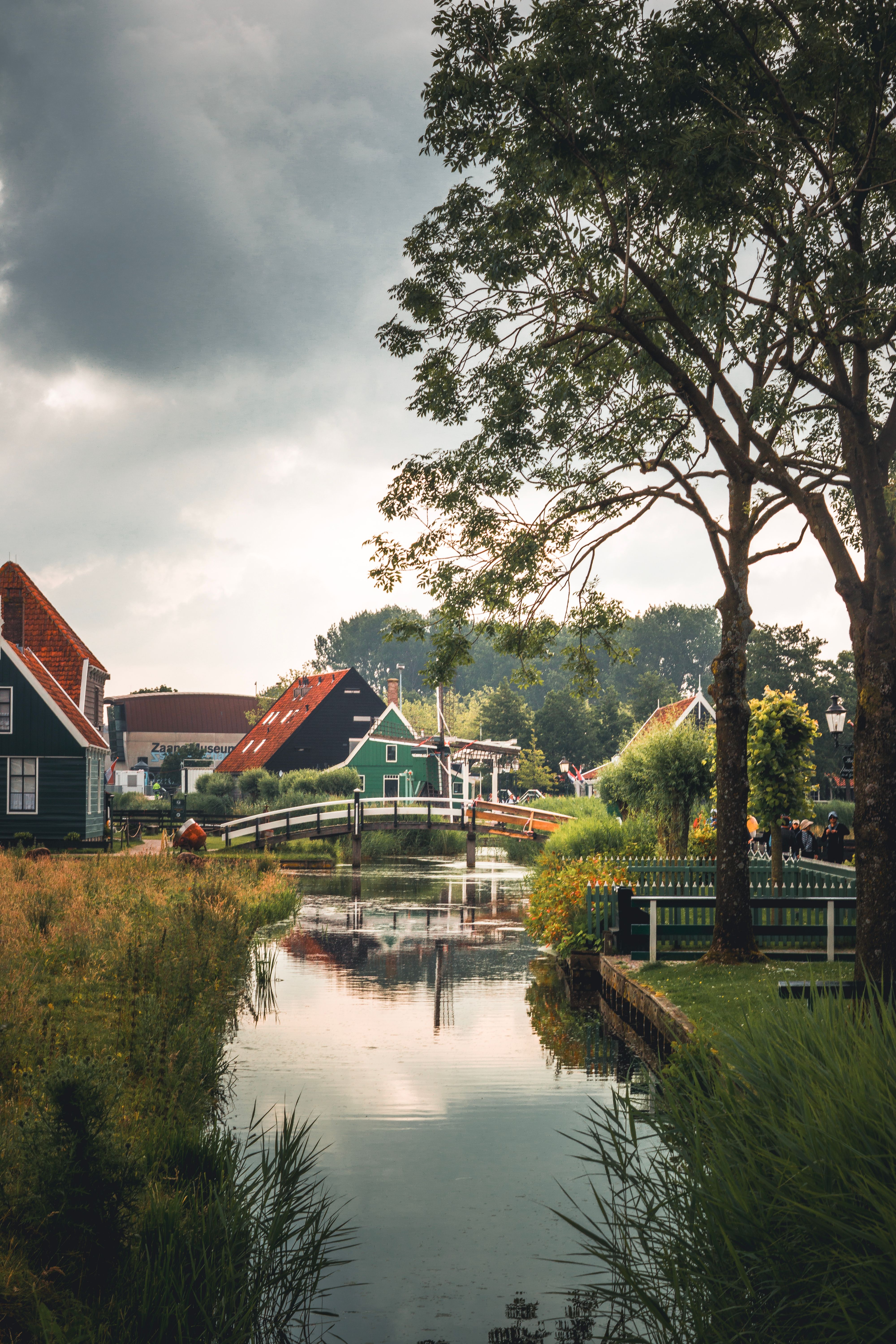 Charming Dutch Village in Summer Landscape · Free Stock Photo