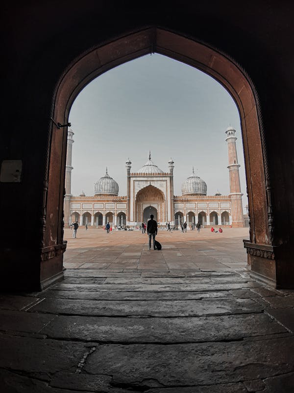 View Of A Mosque From A Doorway