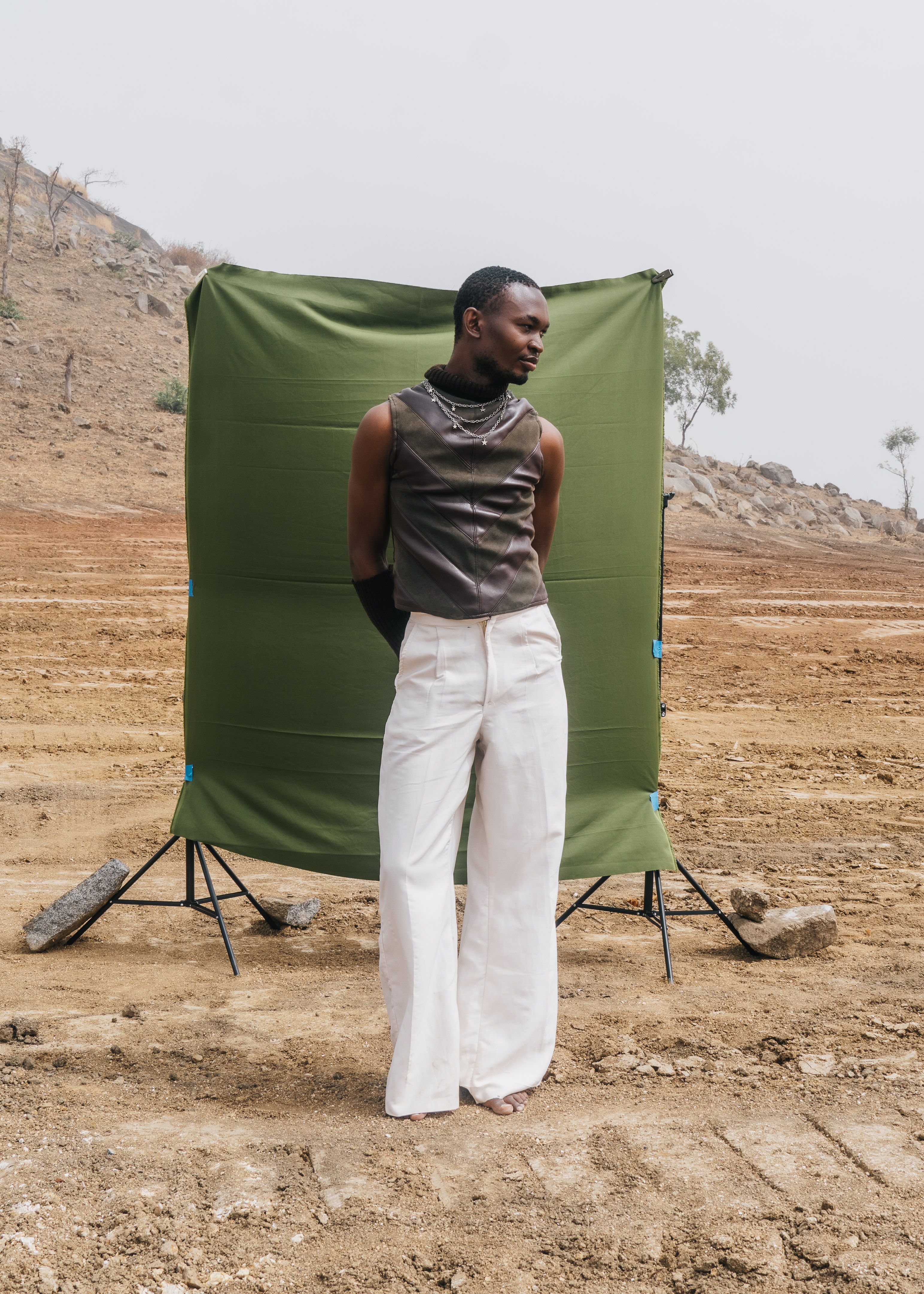 Stylish Model in Outdoor Fashion Photoshoot · Free Stock Photo
