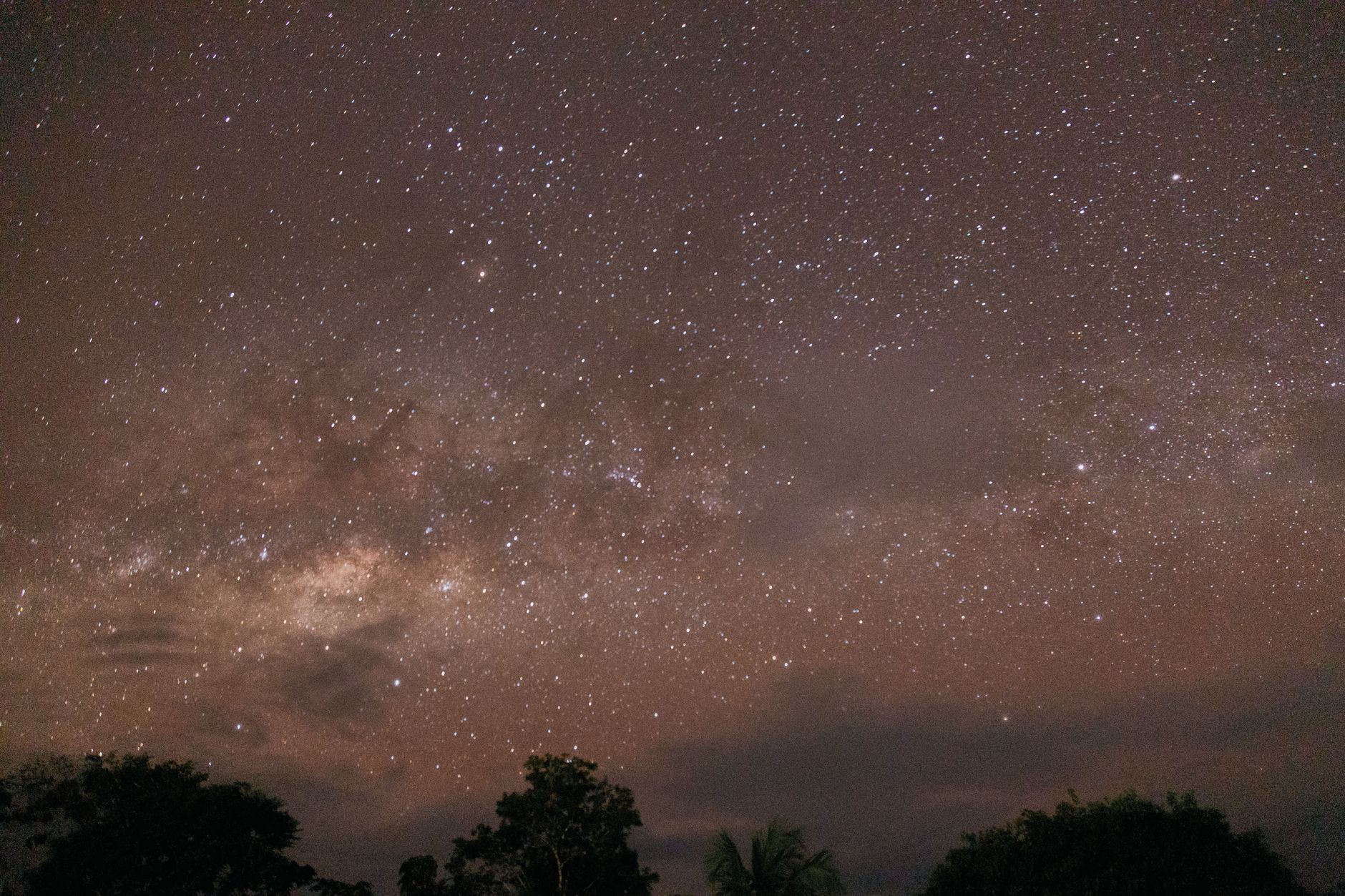 Starry night sky milky way — Curiosidades