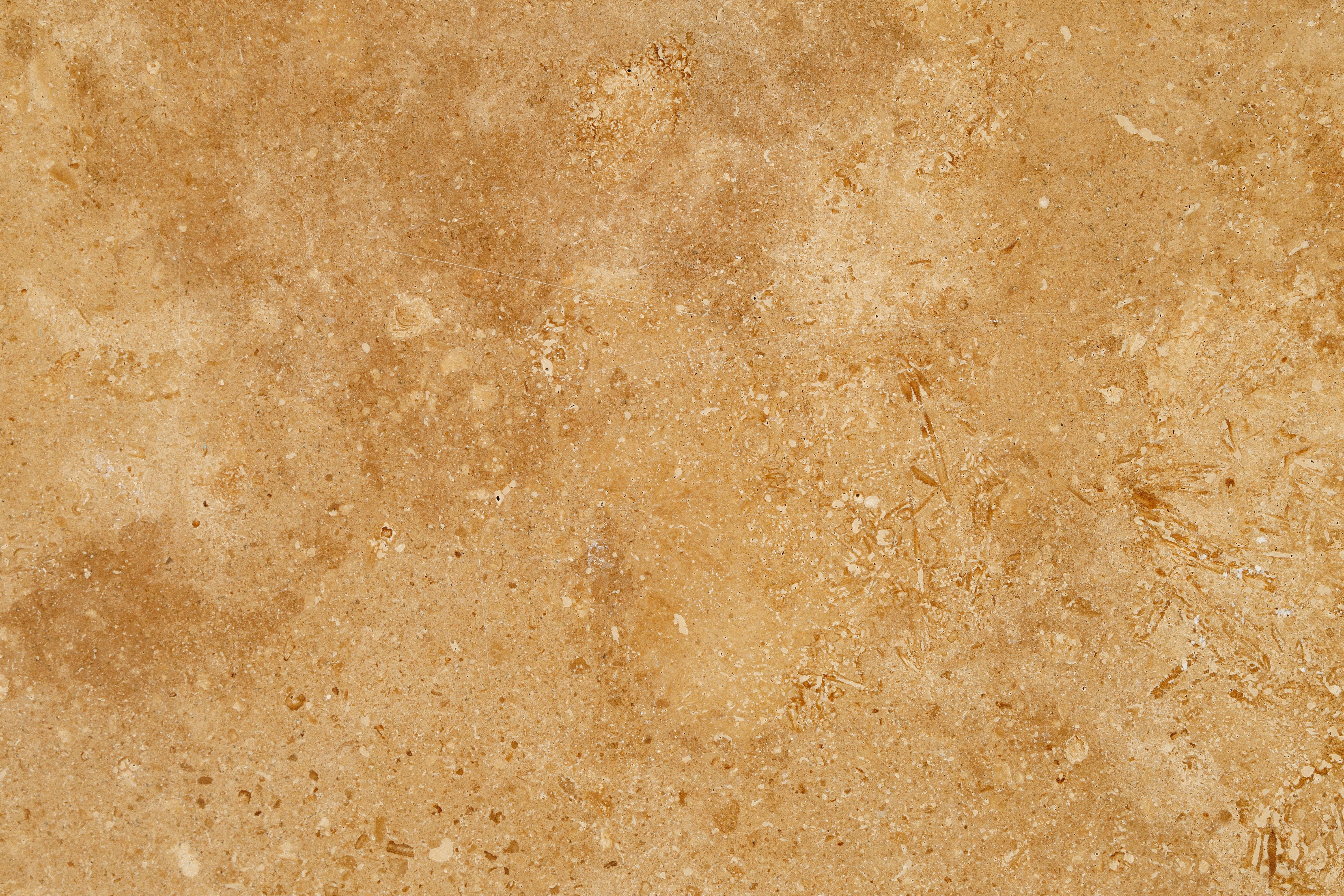 Free High-resolution close-up of a natural beige stone surface, showcasing its texture. Stock Photo