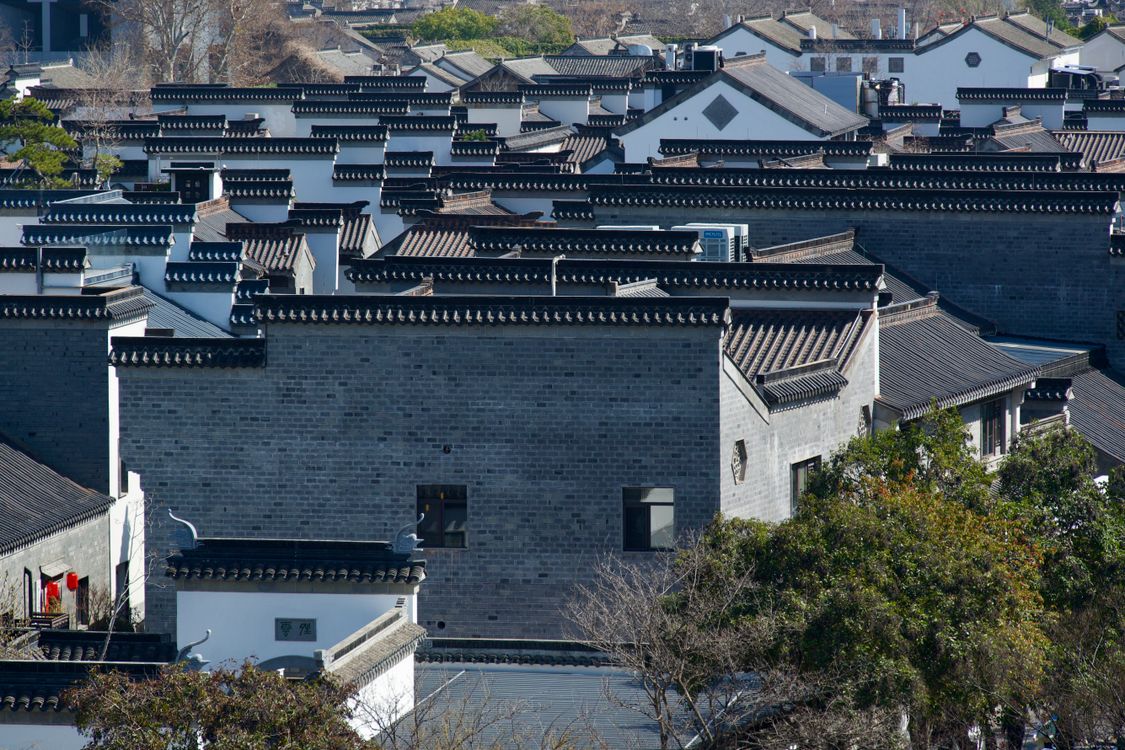 Traditional Chinese Architecture Rooftop View · Free Stock Photo