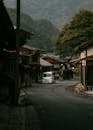 Charming Traditional Village Street in Japan