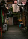 Cozy Urban Alleyway with Vintage Ambiance