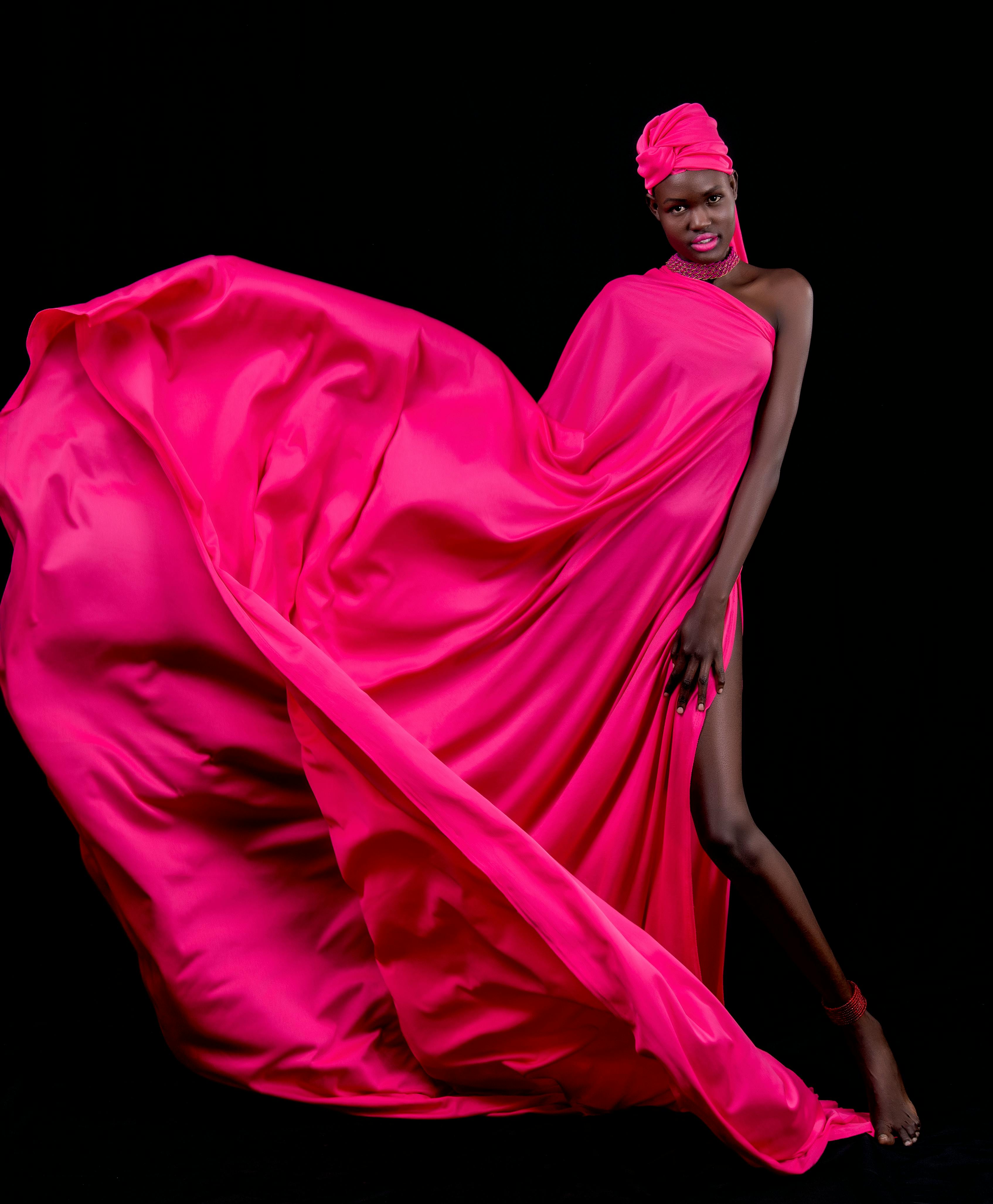 Woman in Red Dress Standing · Free Stock Photo