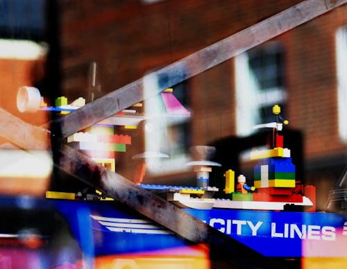 Free stock photo of lego, lego city, shop window Stock Photo