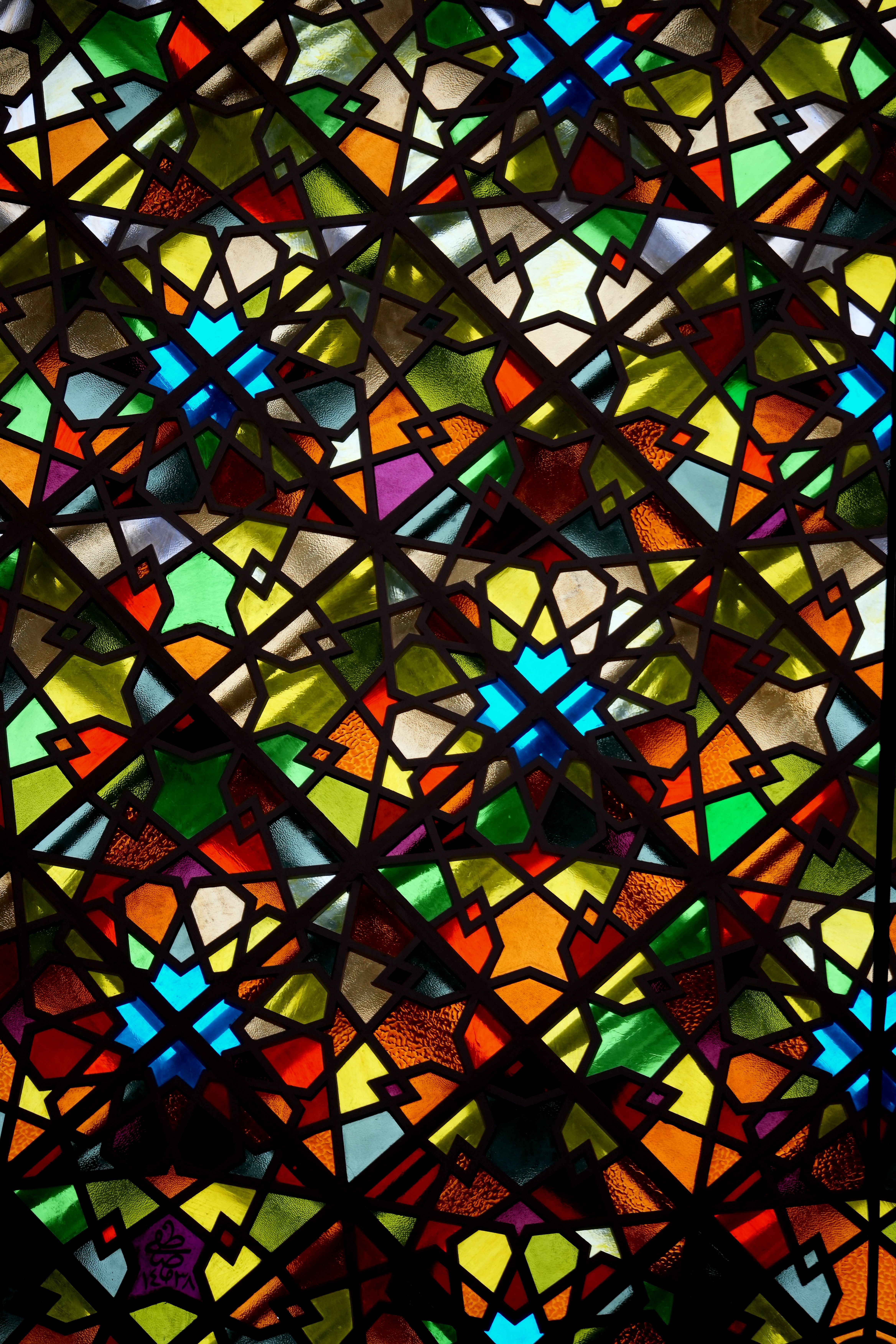 Intricate Stained Glass Pattern in İstanbul · Free Stock Photo