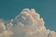 Majestic Cumulus Cloud in Clear Blue Sky