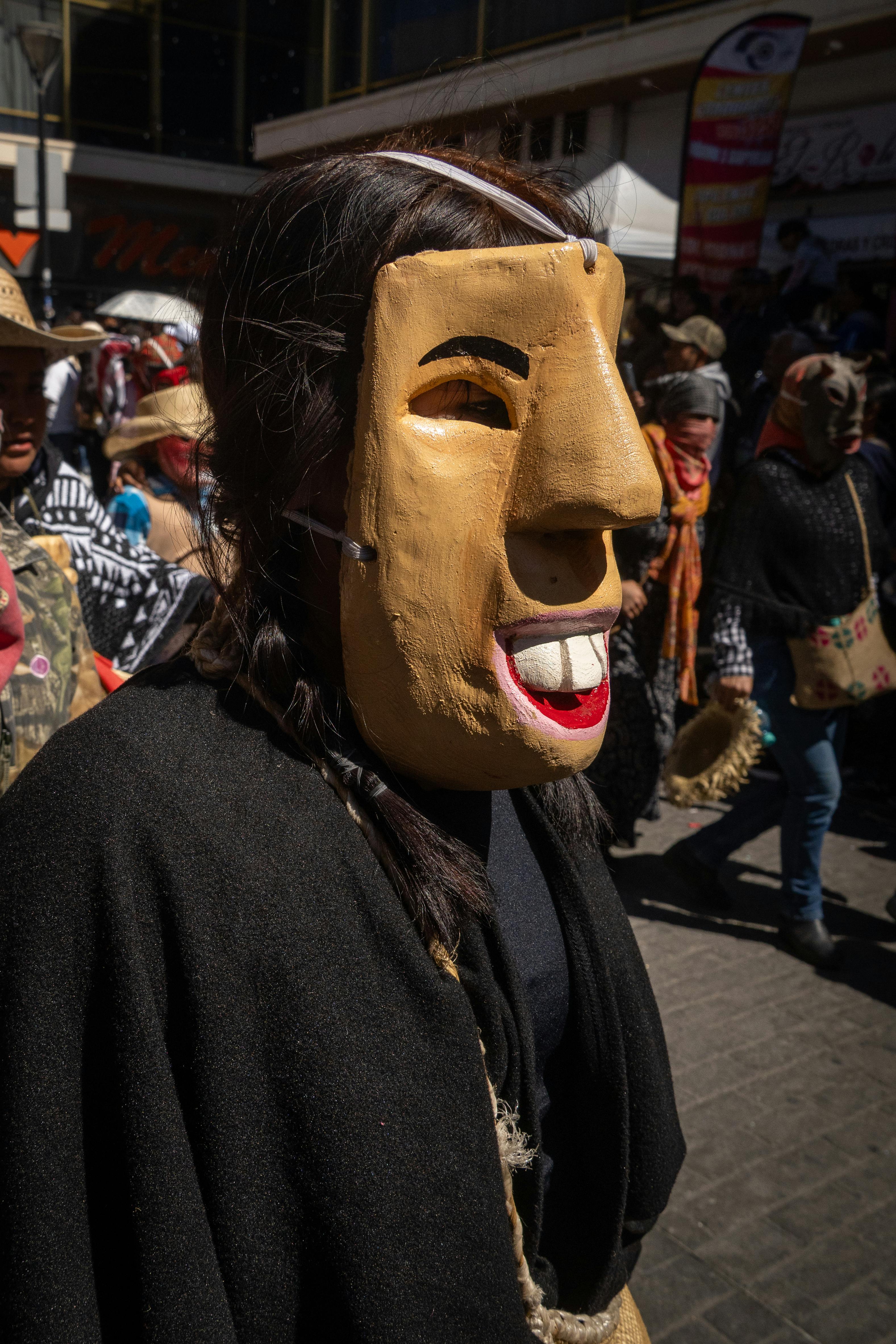 Vibrant Carnival Costume in Pachuca, Mexico
