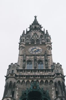 Majestic view of Munich's iconic Rathaus showcasing Gothic architecture.