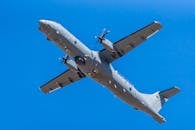 Military Cargo Plane Flying Over Albacete