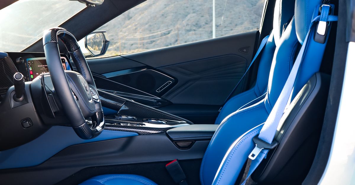 Luxurious Blue Car Interior in Laughlin · Free Stock Photo