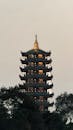 Stunning Cao Dai Temple Pagoda at Twilight