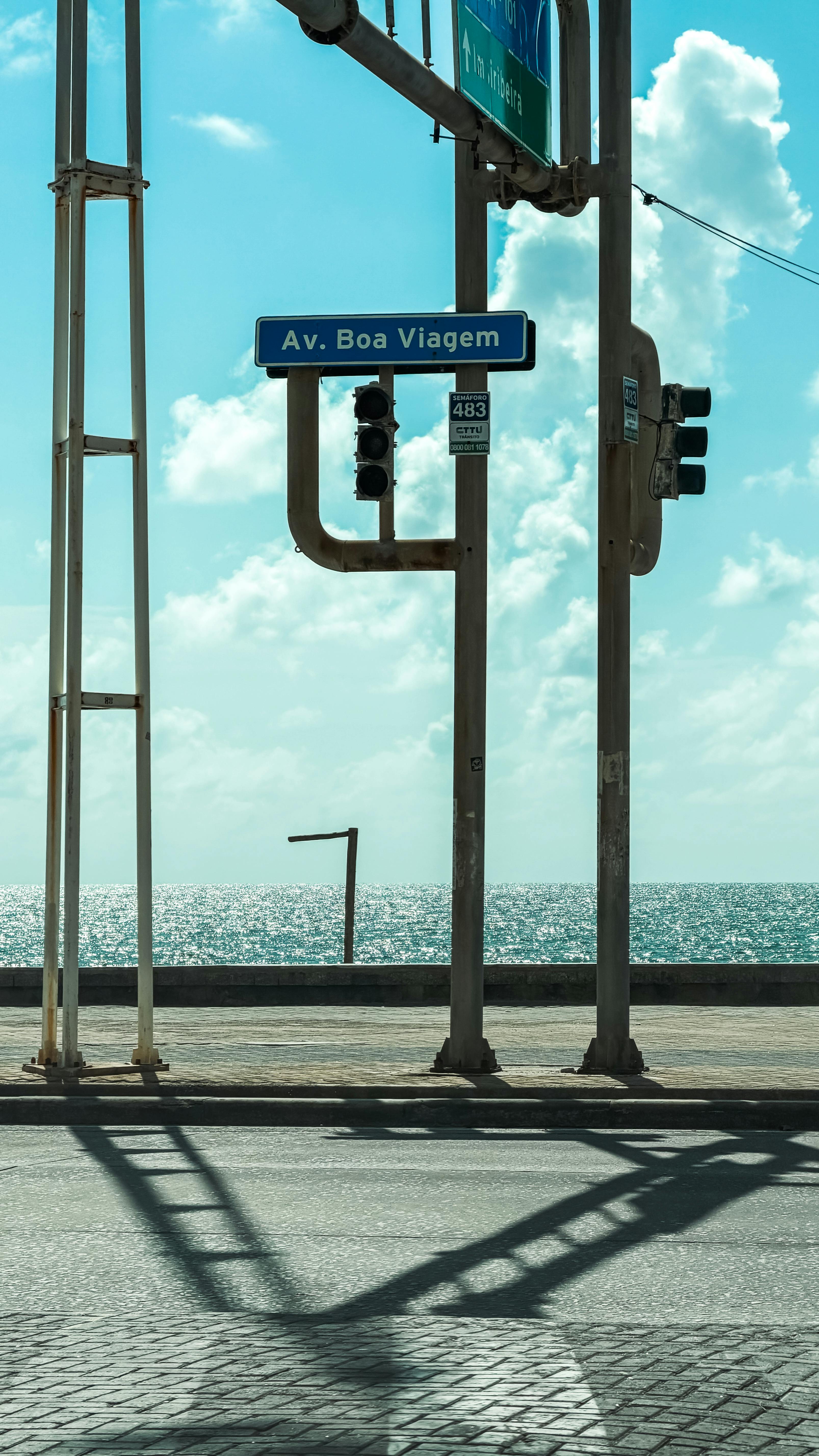 Gratis En rolig scene på Boa Viagem Avenue med havutsikt i Pernambuco, Brasil. Arkivbilde
