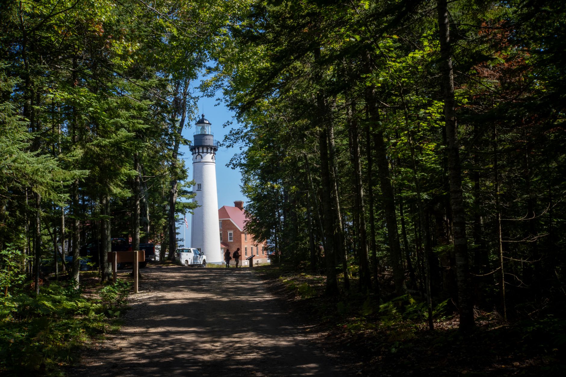 Explore the scenic trail to the historic Au Sable Light Station in Michigan's Upper Peninsula.