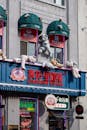 Colorful storefront with stuffed animals in Harbin