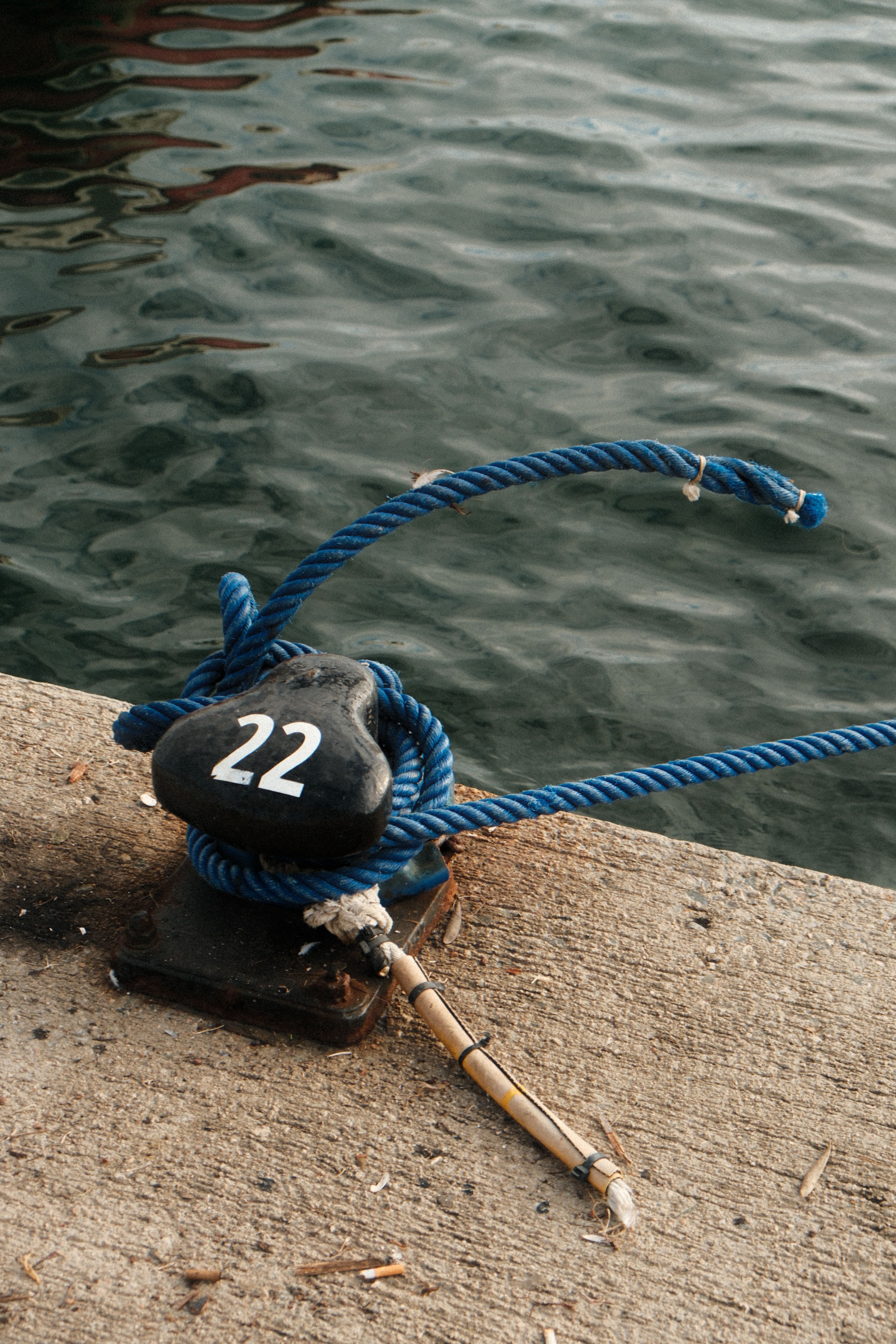 Harbor Dock with Mooring Rope and Cleat · Free Stock Photo