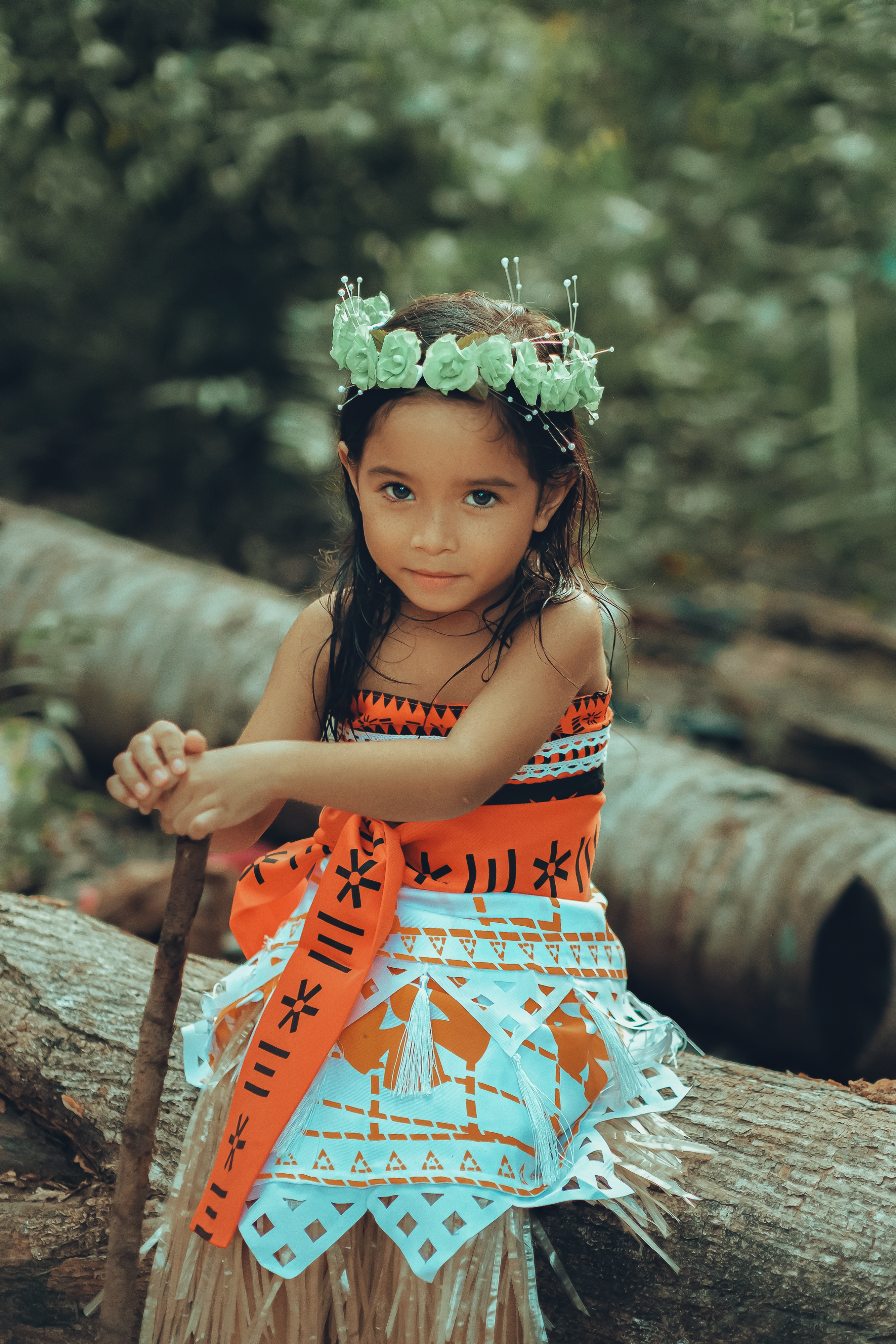 Young Girl in Traditional Costume Outdoors · Free Stock Photo