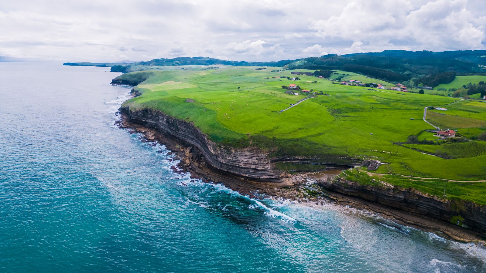 Costa de Galicia vista desde el aire