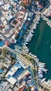 Aerial View of Marina in Bodrum, Türkiye