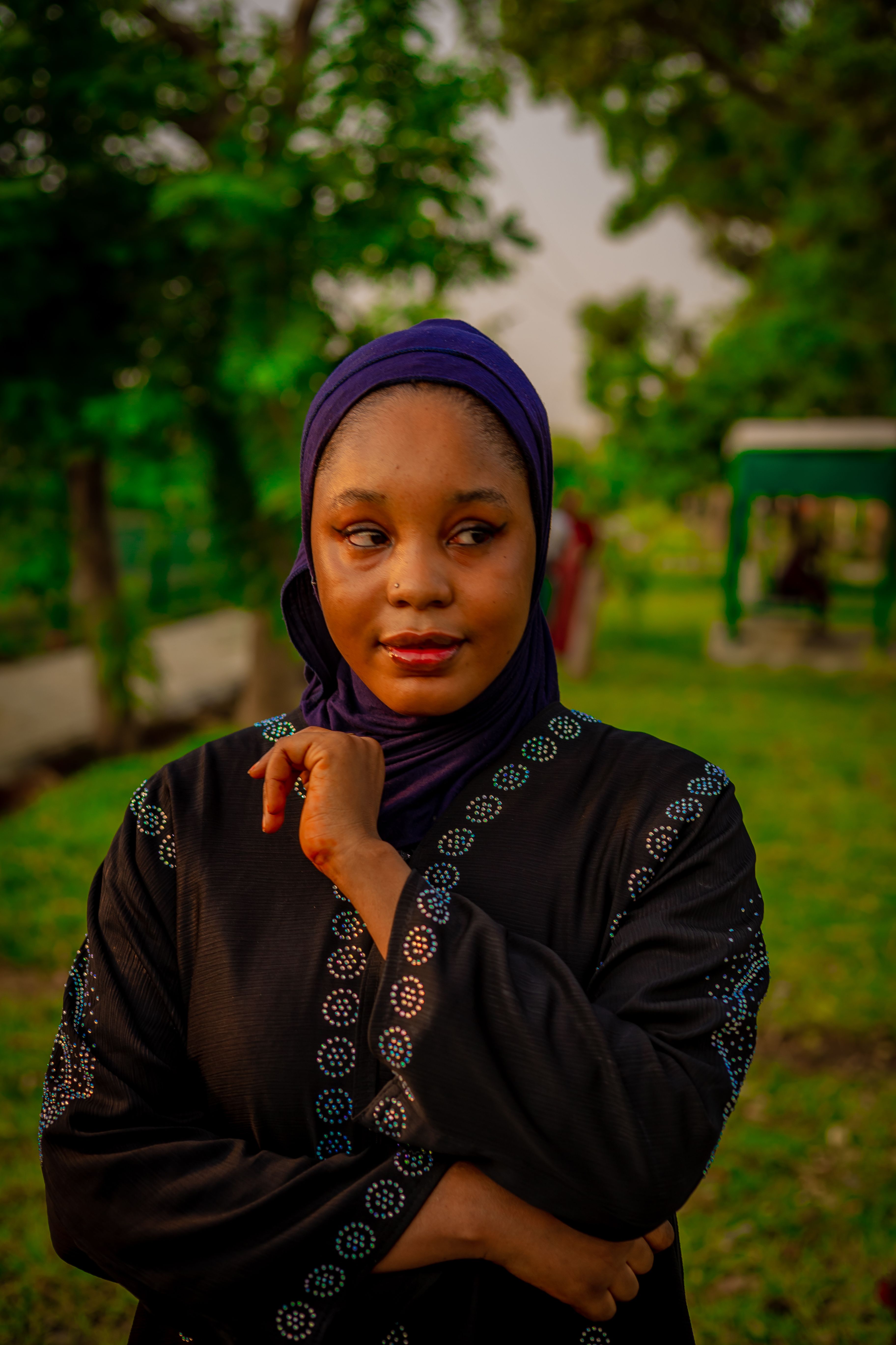 Young Woman in Hijab Posing Outdoors · Free Stock Photo