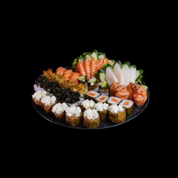 Salmon sushi platter