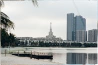 Hanoi Skyline with Vincom Landmark Reflections