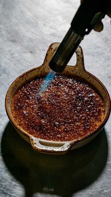 Crème Brûlée aux Chocolat et Caramel